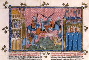 Scène du Roman de Lancelot du Lac - Gautier