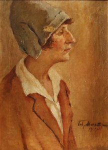 Portrait de la poétesse Anna Akhmatova 1889-1966, 1929 - Gavriil Petrovich Makaturin