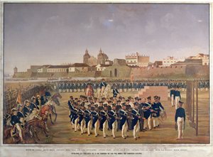 La fusillade de Pantaleon German de Ribon et de ses 8 compagnons à Carthagène le 24 février 1816 - Generoso Jaspe