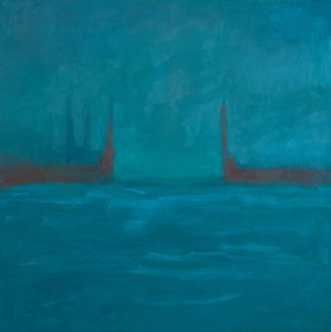 Entrée du Styx, 2024 (huile sur toile) - Genevieve French