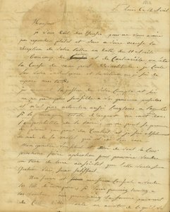 Lettre de Rosalie Saugrain à P. R. Bureau - Genevieve Rosalie Michau Saugrain