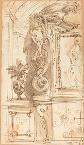 Un cadre sculpté de manière élaborée - Genoese 17th Century