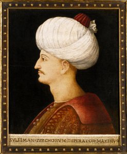 Portrait de Soliman Ier le Magnifique - Gentile (school of) Bellini