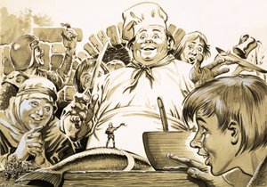 Illustration de "Tom Pouce" des frères Grimm - Geoff Campion