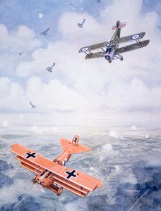 Le dernier vol du capitaine Baron von Richthofen, vers 1920 - Geoffrey (after) Watson