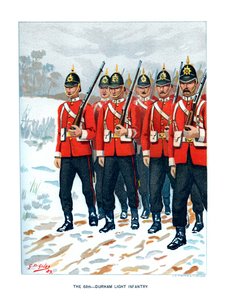 Le 69e Infanterie légère de Durham, vers 1890 - Geoffrey Douglas Giles