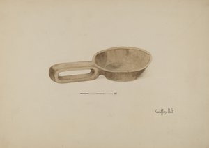 Louche en bois huilé
