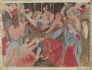 Station de la Croix No. 6 : Véronique rend service à Jésus