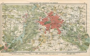 Carte scolaire des environs de Berlin - Geographische Anstalt von Velhagen und Klasing