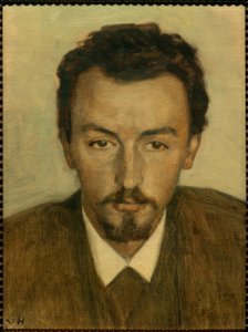 Portrait du peintre Vilhelm Hammershøi - Georg Nicolai Achen