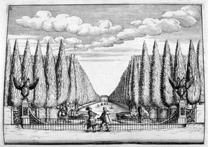 Conception de château et de jardin, 1664