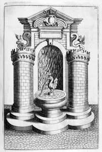 Conception de fontaine, 1664 - Georg Andreas Bockler