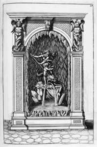 Fontaine, conception de grotte, 1664 - Georg Andreas Bockler