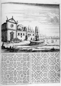 Maison, fontaine et conception de jardin, 1664