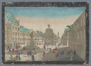 Vue du marché aux vins à Augsbourg