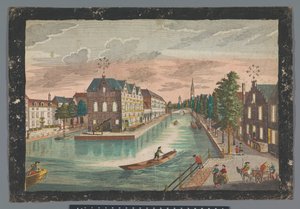 Vue sur le Magasin de Geer à Delft - Georg Balthasar Probst (possibly)