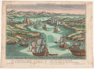 Vue du détroit des Dardanelles - Georg Balthasar Probst