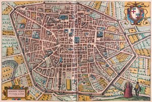Bologne, Italie - dans "Civitates Orbis Terrarum" de Georg Braun, Cologne 1617