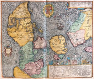 Danemark - dans "Civitates Orbis Terrarum" de Georg Braun, Cologne 1617