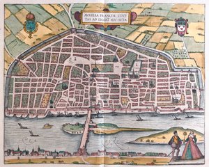 Orléans - France, dans "Civitates Orbis Terrarum" de Georg Braun, Cologne 1617
