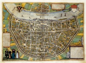 Plan de la ville de Burgos en Espagne