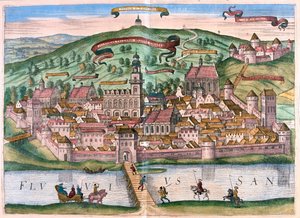 Przemysl, Pologne - dans "Civitates Orbis Terrarum" de Georg Braun, Cologne 1617 - Georg Braun