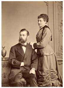 Portrait de Hermann von Ihering avec sa première femme, Anna Maria Clara Belzer Wolf - Georg Brokesch