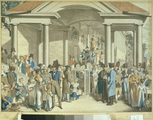 Communauté de santé à la fontaine de Karlsbad, 1810 - Georg Emanuel Opitz