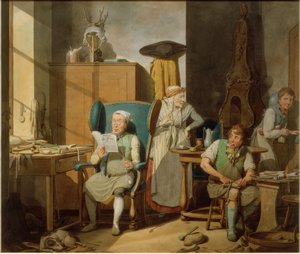 Famille de cordonniers dans l