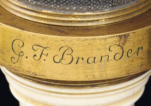 Microscope de type boîte composé, vers 1775 - Georg Friedrich Brander
