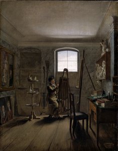 Le peintre Gerhard von Kügelgen dans son atelier