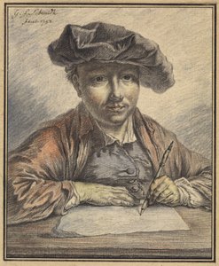 Autoportrait en train de dessiner