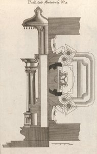 Plan et vue latérale d