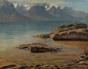 Lac Léman près de Vevey vers Évian - Georg Heinrich Crola