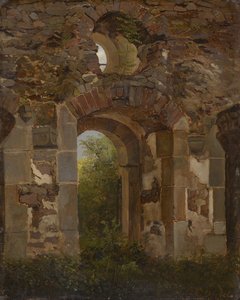 Passage dans la ruine du monastère de la Sainte-Croix près de Meissen - Georg Heinrich Crola