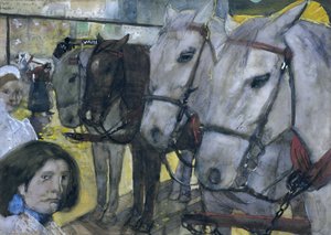 Tramway à cheval sur le Dam d