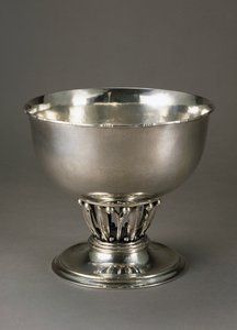 Bol à fruits en argent martelé et ciselé - Georg Jensen