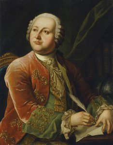 Portrait de Mikhaïl Lomonossov - Georg Kaspar von Prenner
