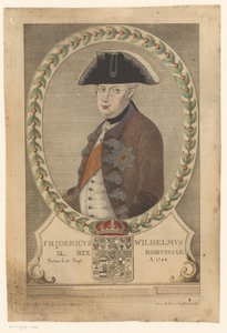 Portrait de Frédéric-Guillaume II, roi de Prusse - Georg Mathäus Probst