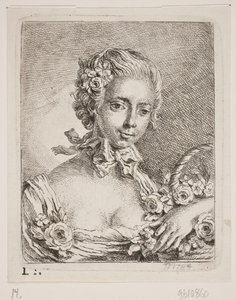 Une fille aux fleurs