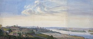 Vue de Mayence après le siège de 1793 - Georg Melchior Kraus