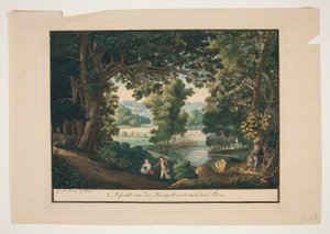 Vue de la montagne Knuepplebanck vers le Sterne - Georg Melchior Kraus