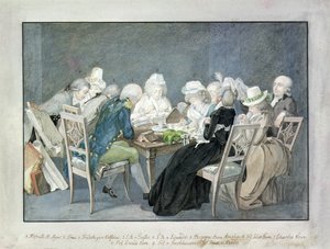 Soirée chez la duchesse Anna Amalia de Saxe-Weimar, vers 1795 - Georg Melchior Kraus