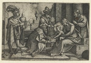 Adoration des mages - Georg Pencz