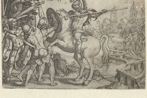 Horatius Cocles défend le pont sur le Tibre (Verhalen uit vroege Romeinse geschiedenis)