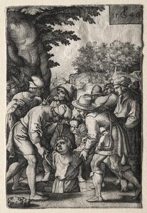 Joseph descendu dans un puits - Georg Pencz