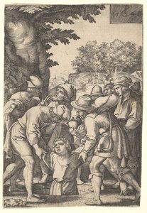 Joseph descendu dans un puits par ses frères, de la série L