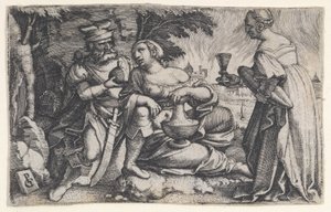 Loth et ses filles - Georg Pencz