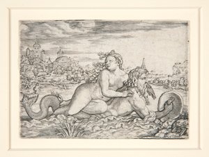 Jeune fille enlevée par un monstre marin