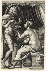 Médée et Jason, des héroïnes grecques - Georg Pencz